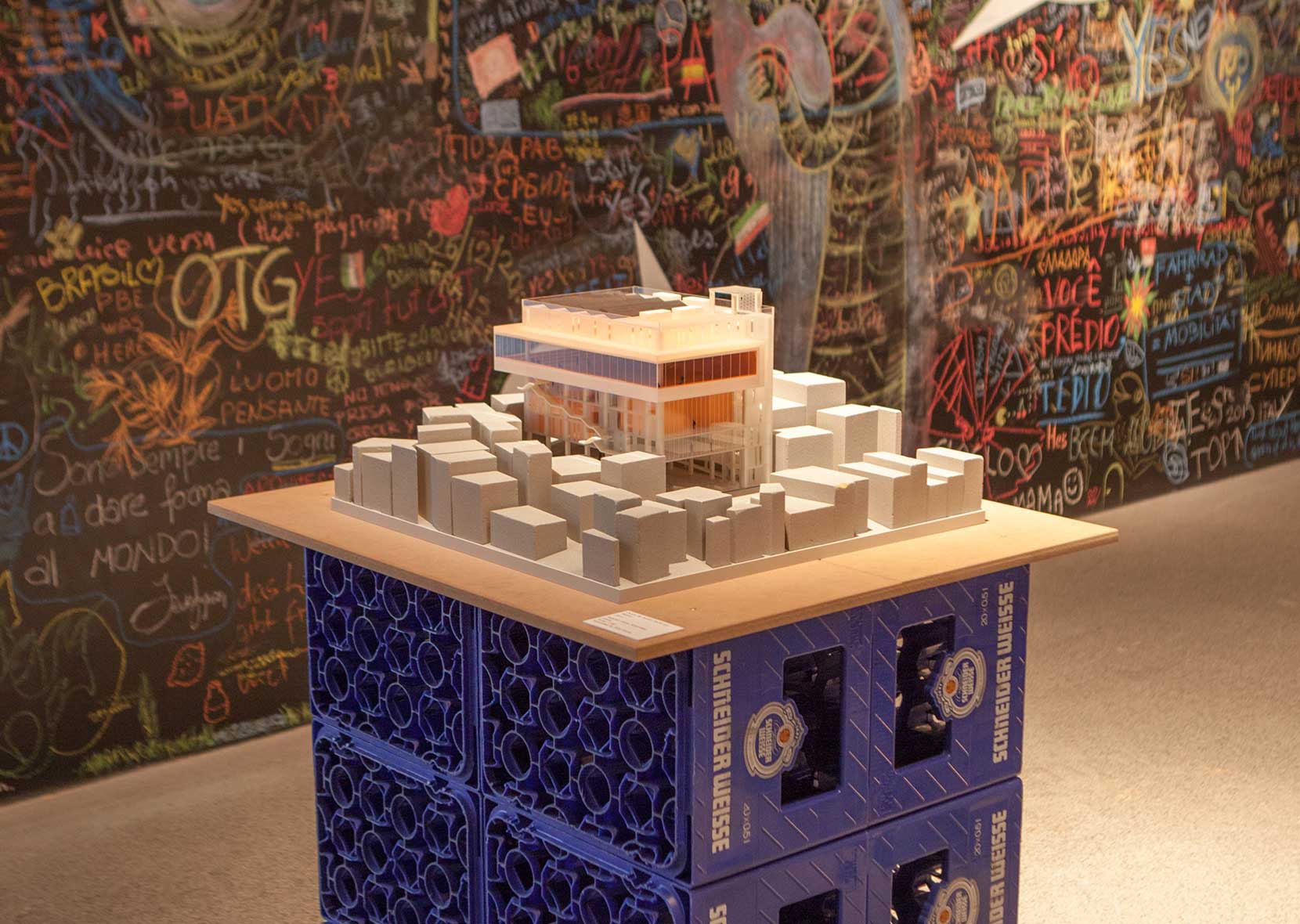 architectural model in exhibition