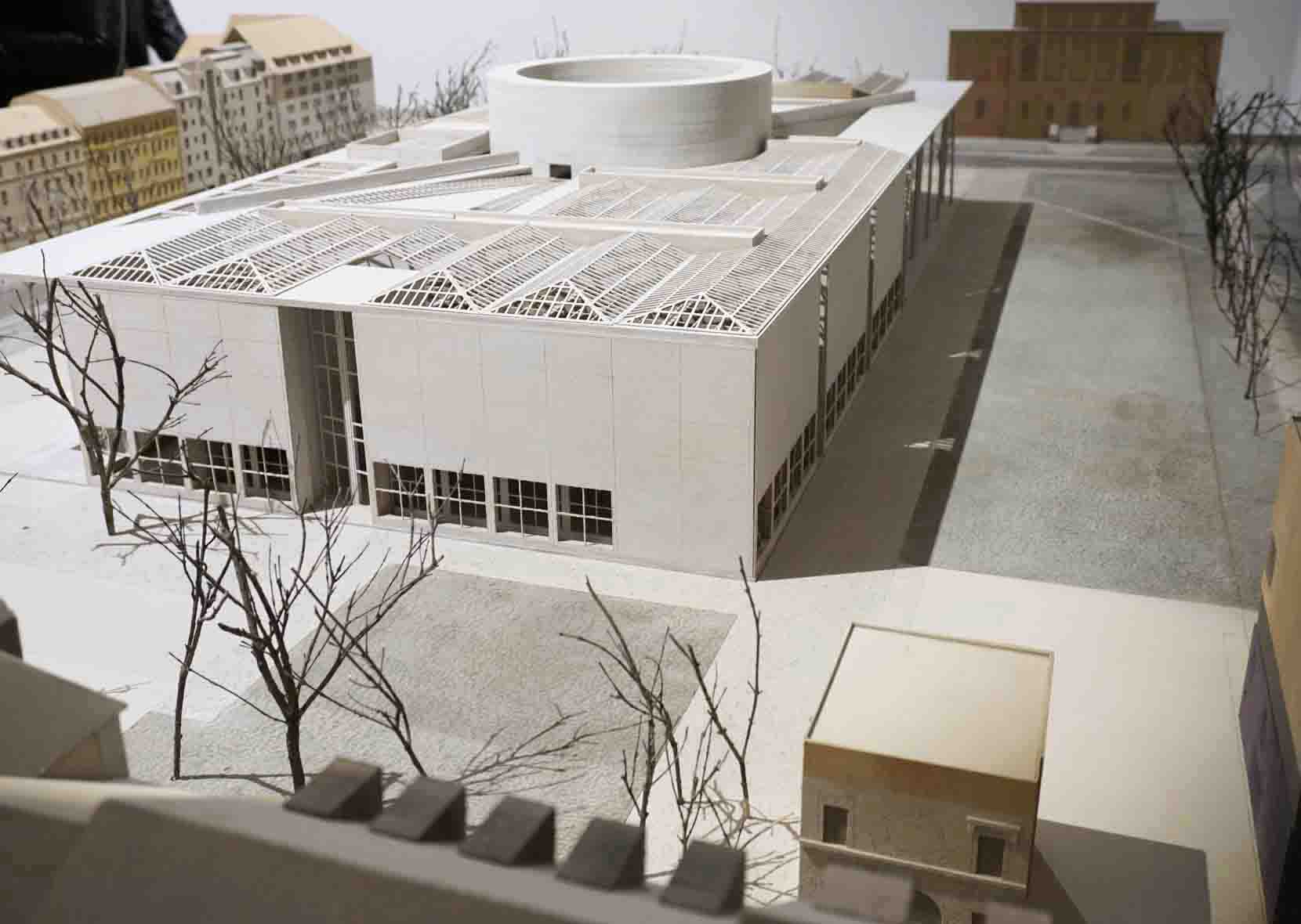 Modell von der Pinakothek der Moderne