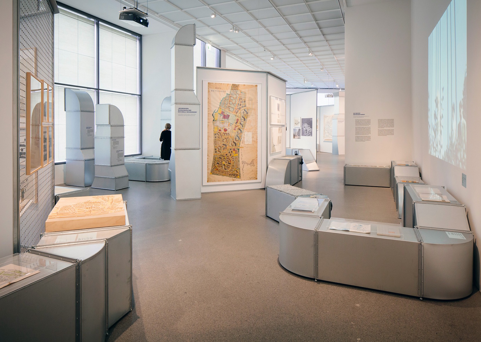 person in exhibition room 1