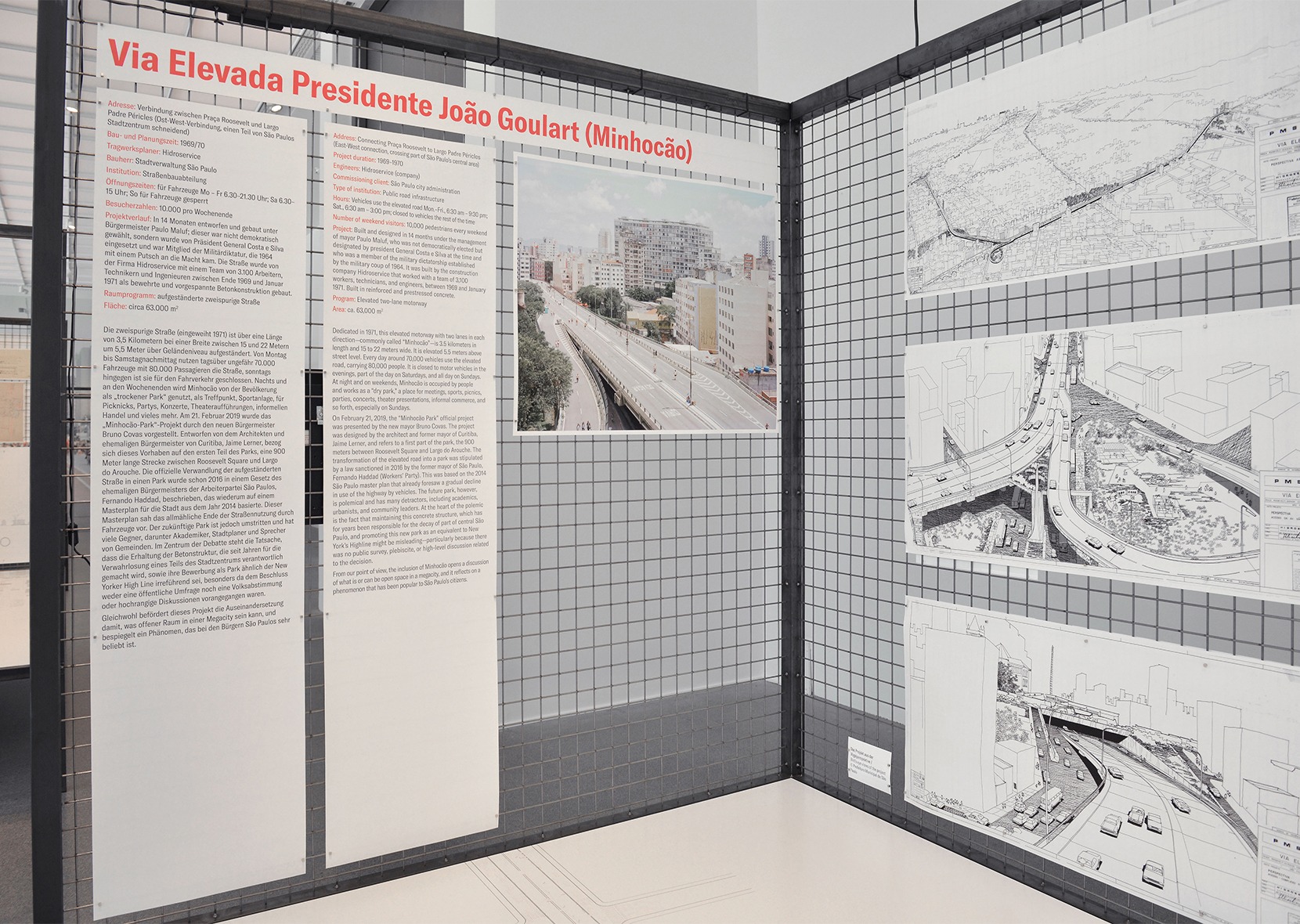 partition wall with description of via elevada
