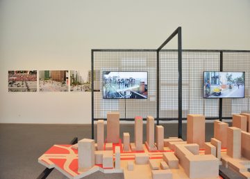 architectural model in exhibition