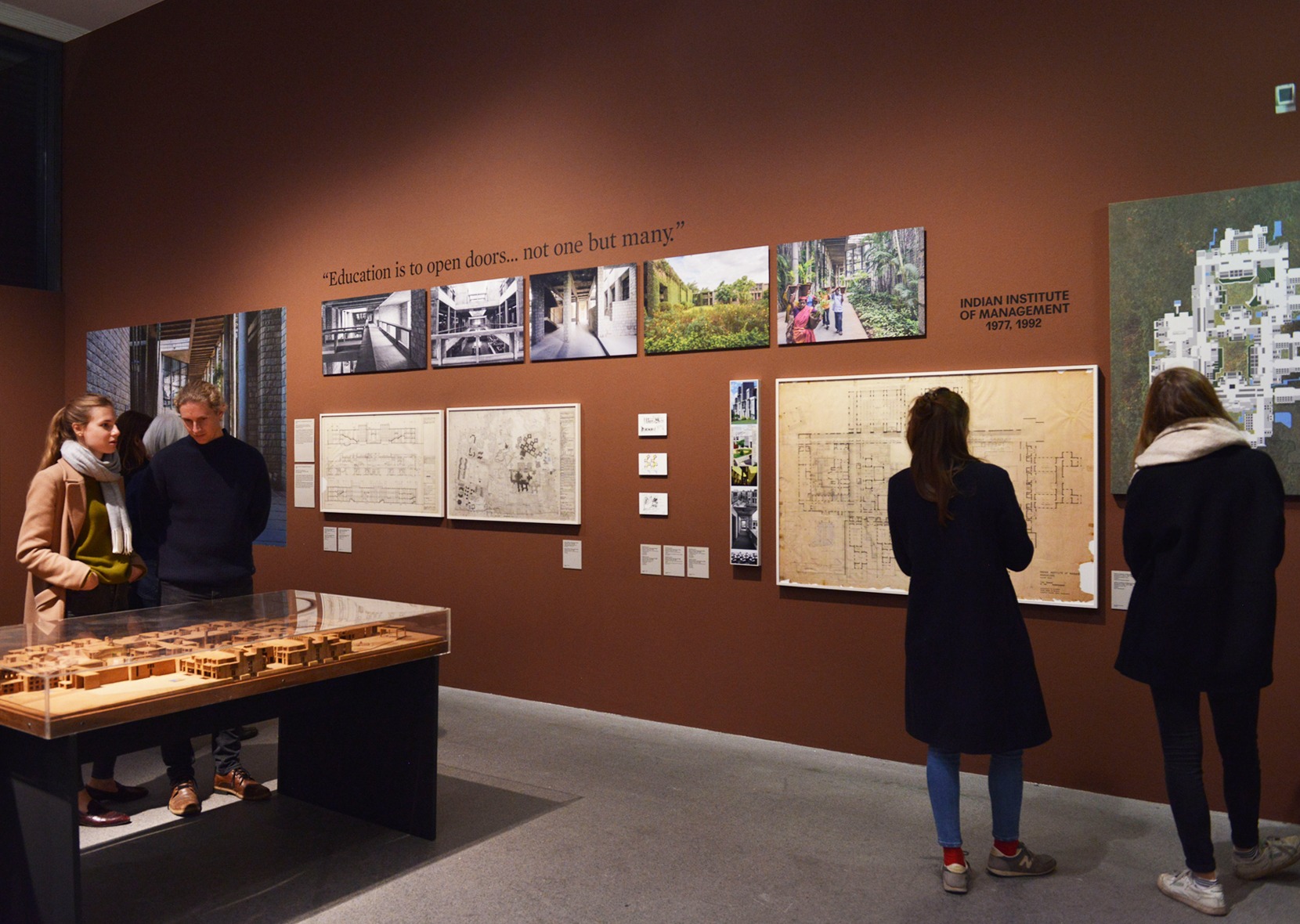 Person in Ausstellung