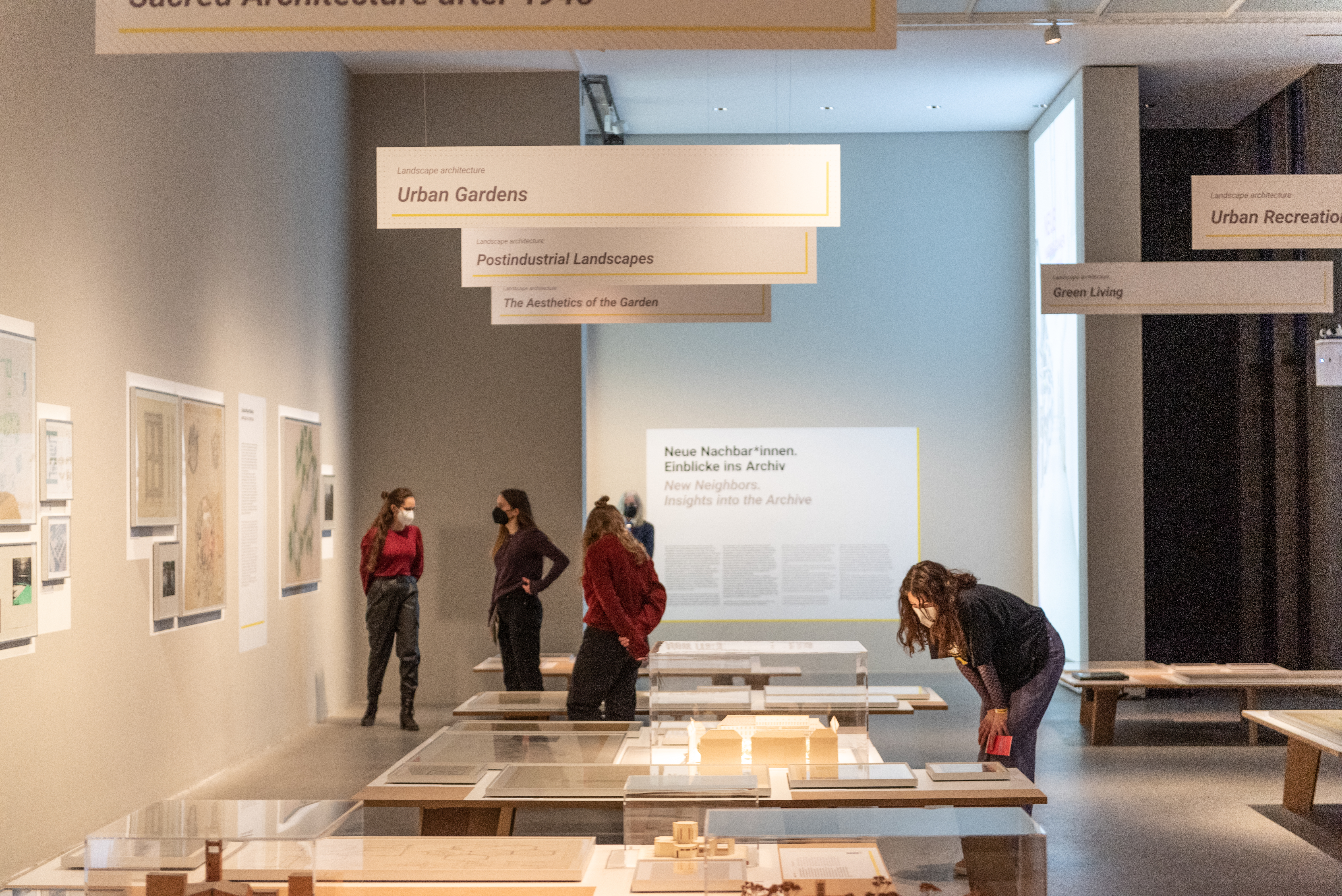6 persons in exhibition