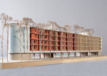 Modell des Projektes »Wohnen am Dantebad« von Florian Nagler 